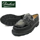 ( 102985 ) paraboot REIMS パラブーツ ランス REIMS / MARCHE MINK ミンクファー NOIRE ( LIS NOIR / VISION ) ブラック