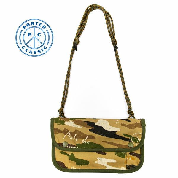 PORTER CLASSIC ( ポーター クラシック ) HIPPIE CAMO POUCH (ヒッピーカモ　ポーチ )【 カモ 】008-1128　男女兼用　ショルダーバッグ　日本製　ポータークラシック