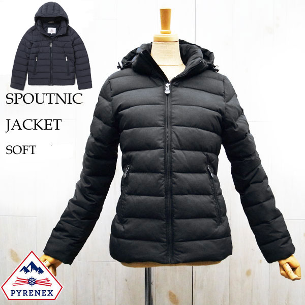 【SALE】 ＊38サイズのみ＊【2021秋冬】 PYRENEX SPOUTNIC SOFT ピレネックス スプートニック ソフト ジャケット レディース ダウン 【 BLACK 】【 DEEP INK 】 フレンチダックダウン