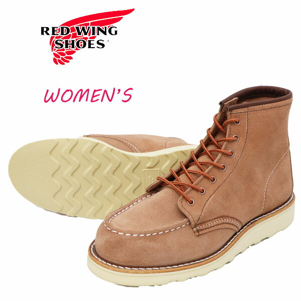 レッドウイング 【レディース】 redwing 3319 レッドウィング 3319 6インチ クラシックモック 6" CLASSIC MOC ワークブーツ レディース ダスティローズ アビリーン ラフアウト