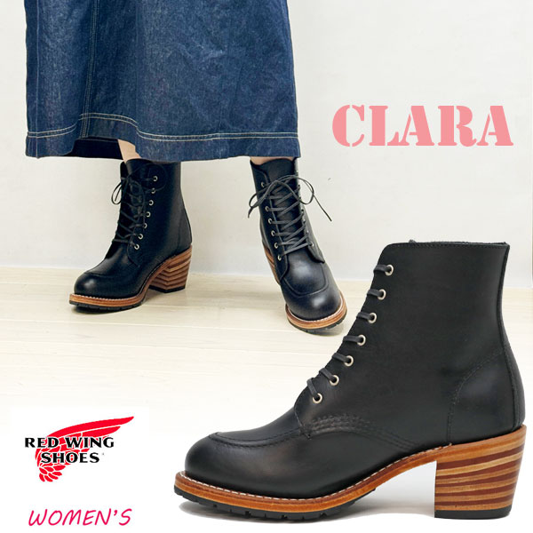 【レディース】 redwing 3405 レッドウィング 3405 CLARA レディース ブラック バウンダリー レッドウィング クララ