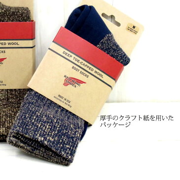 レッドウィング ソックス ※2点までメール便ネコポスご利用可※【日本正規販売代理店】 REDWING BOOT SOCKS Deep Capped Toe WOOL Socks 【全4色】( 97173 , 97174 , 97177 , 97178 ) USA製☆ レッドウイング 靴下 くつした メンズ レディース red wing sox