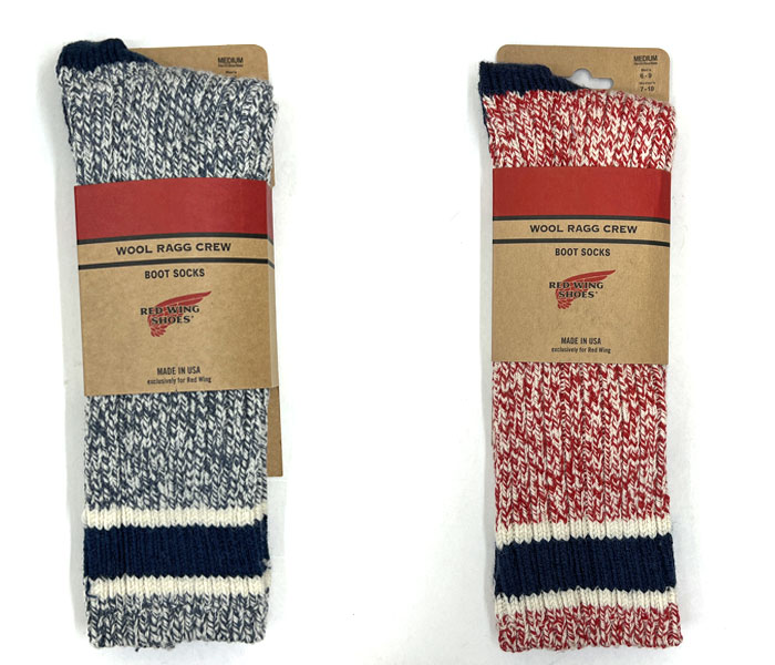 レッドウィング ソックス 【メール便対応可】 REDWING STRIPED WOOL RAGG CREW ス...