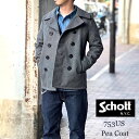 Schott ショット 753US ショット ピーコート 日本代理店別注モデル Pコート ライトオンス (24oz) 【 GREY / グレー 】schott ピーコート 【schott 神戸正規】【交換送料片道1回無料】