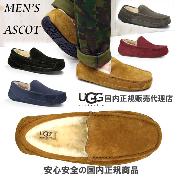 定番【安心の 国内正規商品 】 UGG AUSTRALIA （ アグ オーストラリア ） 【 MEN'S ： メンズ 】 ugg ASCOT : アスコット 【 CHESTNUT 】　ugg メンズ ムートン　dakota　メンズ　撥水加工