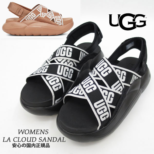 2021春夏 【 ugg 国内正規商品 】 UGG サンダル アグ LAクラウドサンダル ugg LA CLOUD SANDAL　正規品 ウィメンズ サンダル 厚底　ロゴ