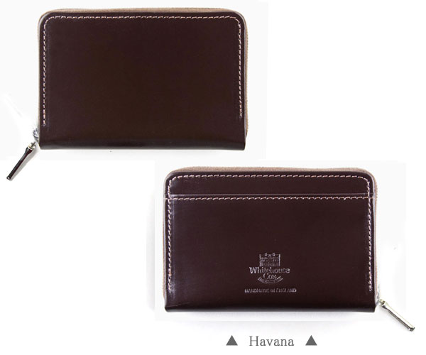 【 S1941 ジップ式ミニサイズのマルチパース 】 正規販売代理店Whitehouse Cox S 1941 MINI ZIP PURSE ブライドルレザー ホワイトハウスコックス　名刺入れ　カード入れ 札入れ　ICカード　パスケース　小銭入れ　【全6色】 whc