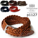 楽天GMMSTORE人気商品Whitehouse Cox　ホワイトハウスコックスP-1127 FULL GRAIN COW HIDE （ フルグレインカウハイド ） 32mmWHC ホワイトハウスコックス ベルト【 全4色 】　メッシュベルト　編みこみベルト