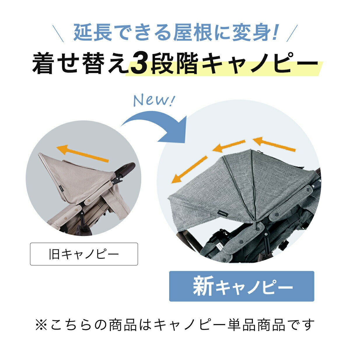 【公式】エアバギー 着せ替えキャノピー [単品...の紹介画像2