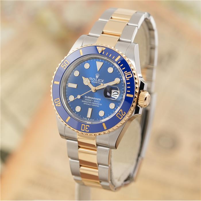 ロレックス サブマリーナー デイト 41 126613LB 保証書2025年 ランダムシリアル 付属品完品 ROLEX 中古メンズ 腕時計 送料無料