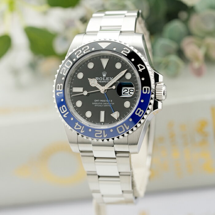 Rakuten - ロレックス GMTマスターII 126710BLNR オイスターブレスレット 保証書2022年 シリアルランダム 付属品完品 ROLEX 中古メンズ 腕時計 送料無料