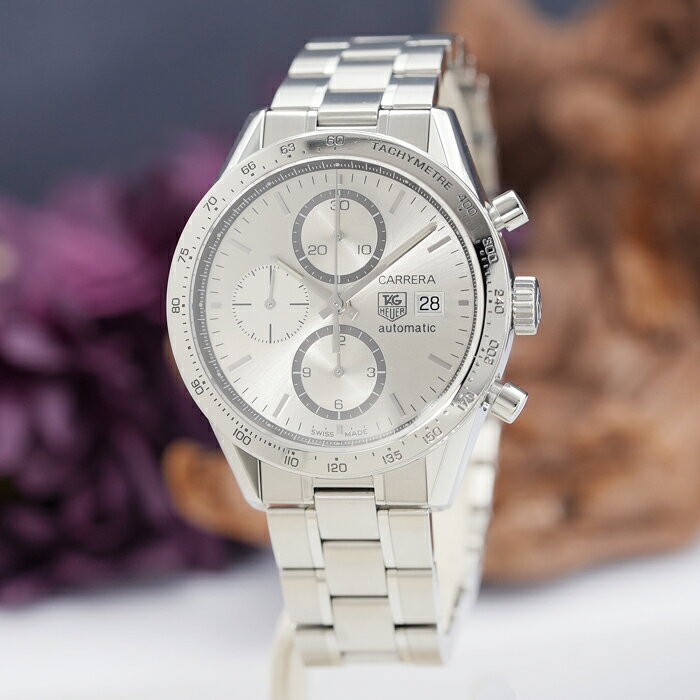 【60回払いまで金利0%】タグ・ホイヤー カレラ クロノグラフ タキメーター エレガンス CV2017.BA0794 TAG HEUER 中古メンズ 腕時計 送料無料