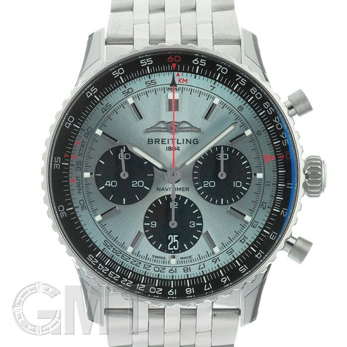 ナビタイマー 腕時計（メンズ） ブライトリング ナビタイマー B01 クロノグラフ 43 AB0138241C1A1 BREITLING 新品メンズ 腕時計 送料無料