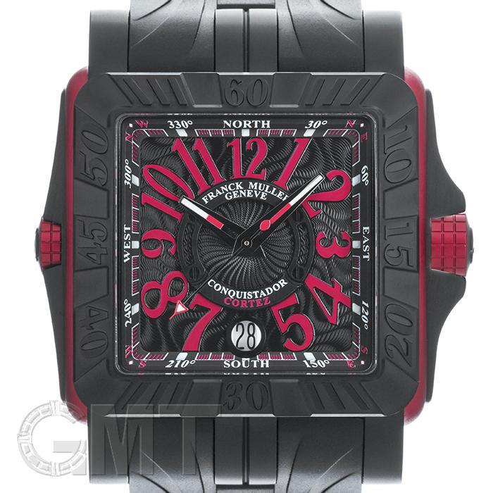 FRANCK MULLER コンキスタドール コルテス グランプリ 10800SC DT GPG ER TI/エルガ ブラック×ブラックラバーベルト FRANCK MULLER 新品メンズ 腕時計 送料無料