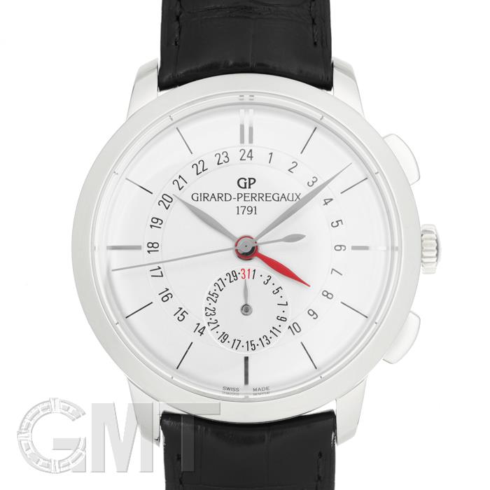 ジラールペルゴ1966デュアルタイム49544-11-132-BB60シルバーGIRARDPERREGAUX新品メンズ腕時計送料無料