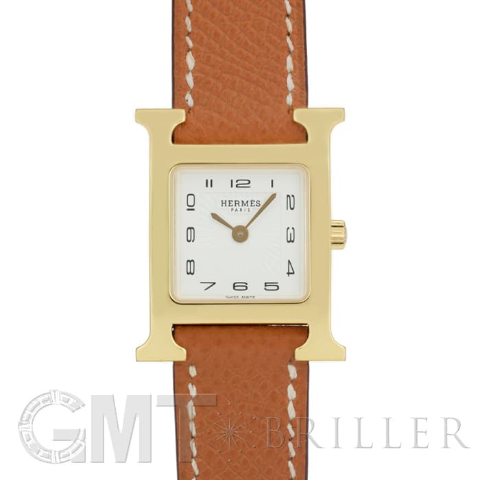エルメス Hウォッチ HH1.201.131/UGO ゴールドプレーテッド　ゴールドブラウン HERMES 新品レディース 腕時計 送料無料のサムネイル