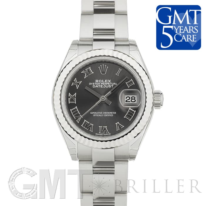 ロレックス デイトジャスト 279174 [ローマン オイスターブレスレット ダークグレー] ROLEX 新品レディース 腕時計 送料無料のサムネイル