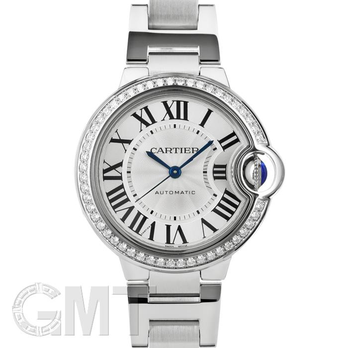 カルティエ バロンブルー 33mm W4BB0016 ベゼルダイヤ 自動巻きモデル CARTIER 新品レディース 腕時計 送料無料のサムネイル
