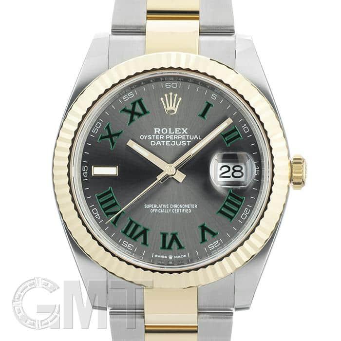 ロレックス デイトジャスト41 126333 グレー/グリーンローマ オイスターブレス ROLEX 【新品】【メンズ】 【腕時計】 【送料無料】 【あす楽_年中無休】