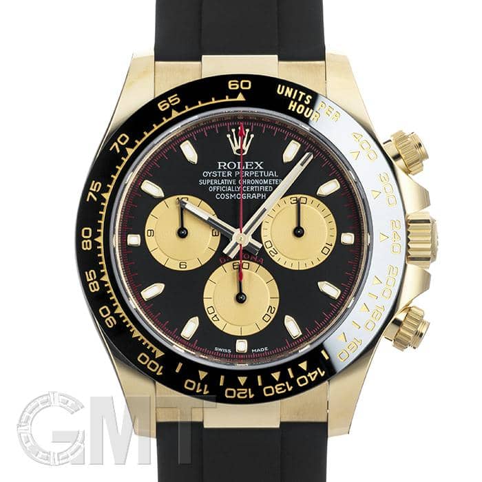 ロレックス デイトナ 116518LN ブラック/シャンパン ラバーストラップ ROLEX 新品メンズ 腕時計 送料無料