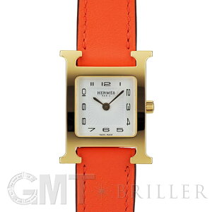 エルメス Hウォッチ HH1.201.131/WOR 036736WW00 ゴールドプレーテッド オレンジ HERMES 新品レディース 腕時計 送料無料