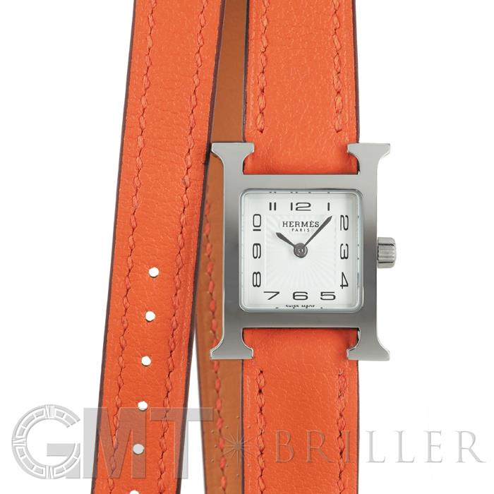 エルメス Hウォッチ ミニ ドゥブルトゥールHH1.110.131/SW932 037882WW00 オレンジ HERMES 新品レディース 腕時計 送料無料のサムネイル