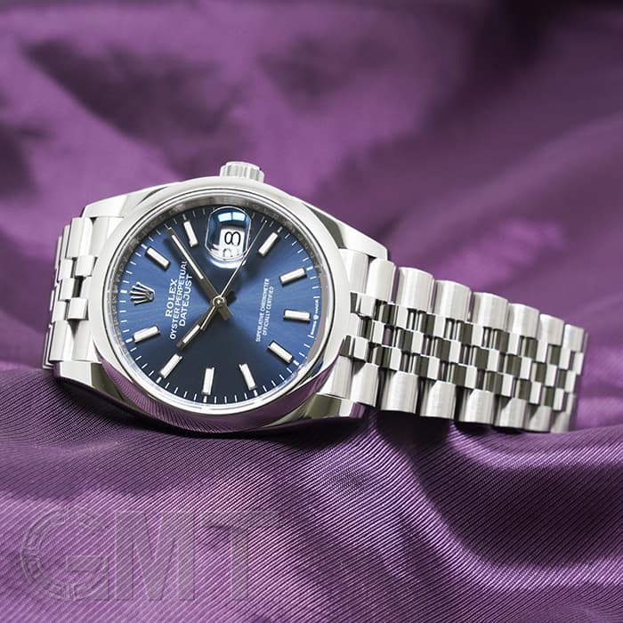 ロレックスデイトジャスト 36 126200 ブルー ジュビリーブレス ROLEX 新品メンズ 腕時計 送料無料