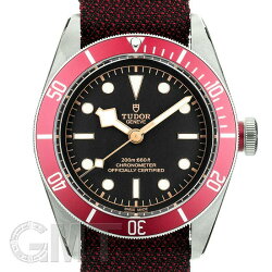 TUDOR チューダー ヘリテージブラックベイ 79230R ブラック/レッドベゼル バーガンディーファブリックベルト TUDOR 新品メンズ 腕時計 送料無料