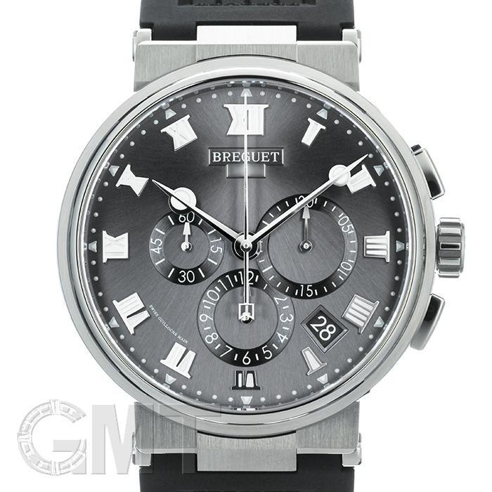 ブレゲ 腕時計（メンズ） ブレゲ マリーン クロノグラフ 5527TI/G2/5WV グレー BREGUET 新品メンズ 腕時計 送料無料