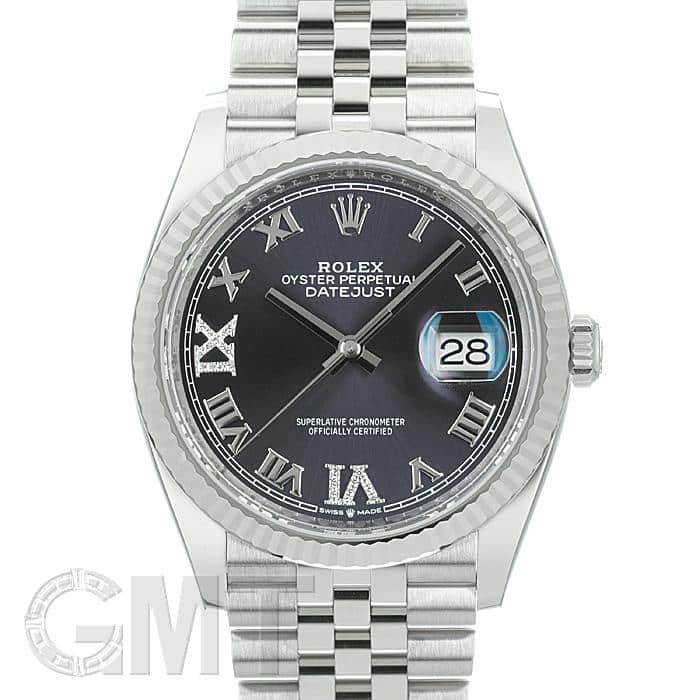 デイトジャスト 腕時計（メンズ） ロレックス デイトジャスト36 126234 オーベルジーヌ VI IXダイヤ ジュビリーブレス ROLEX 新品メンズ 腕時計 送料無料