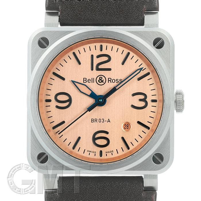 ベルandロス ベル&ロス NEW BR 03 カッパー BR03A-GB-ST/SCA BELL & ROSS 新品メンズ 腕時計 送料無料