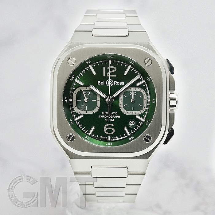 ベル＆ロス BR05 クロノ グリーンスティール BR05C-GN-ST/SST BELL & ROSS 新品メンズ 腕時計 送料無料