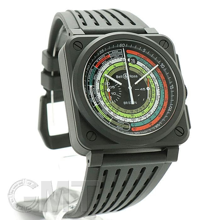 ベル＆ロス インストゥルメント BR 03-94 マルチメーター BR0394-SW-CE/SRB BELL & ROSS 新品メンズ 腕時計 送料無料