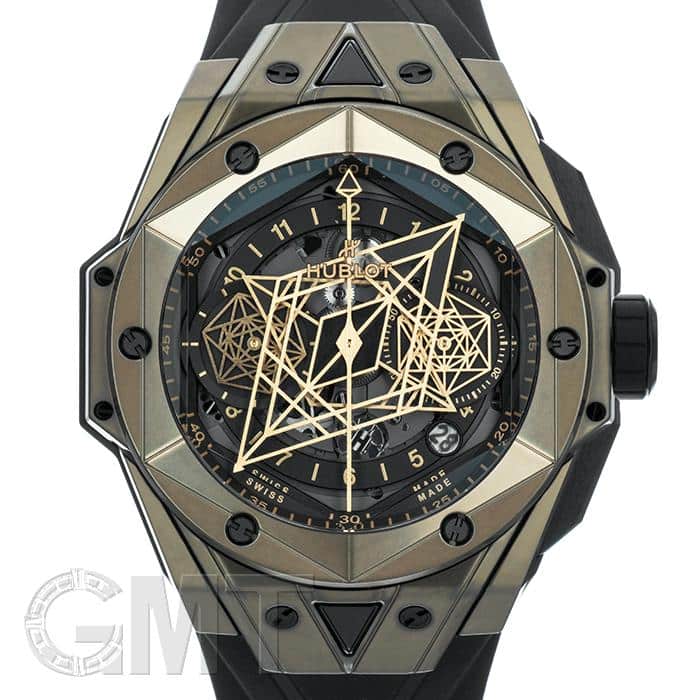 ウブロ 腕時計（メンズ） ウブロ ビッグバン サンブルー II マジックゴールド 418.MX.1103.RX.MXM22【世界100本限定】 HUBLOT 新品メンズ 腕時計 送料無料