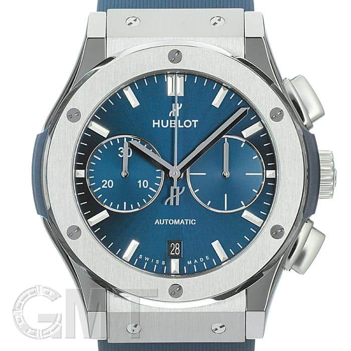 ウブロ クラシックフュージョン クロノグラフ チタニウム ブルー 521.NX.7170.RX HUBLOT 新品メンズ 腕時計 送料無料