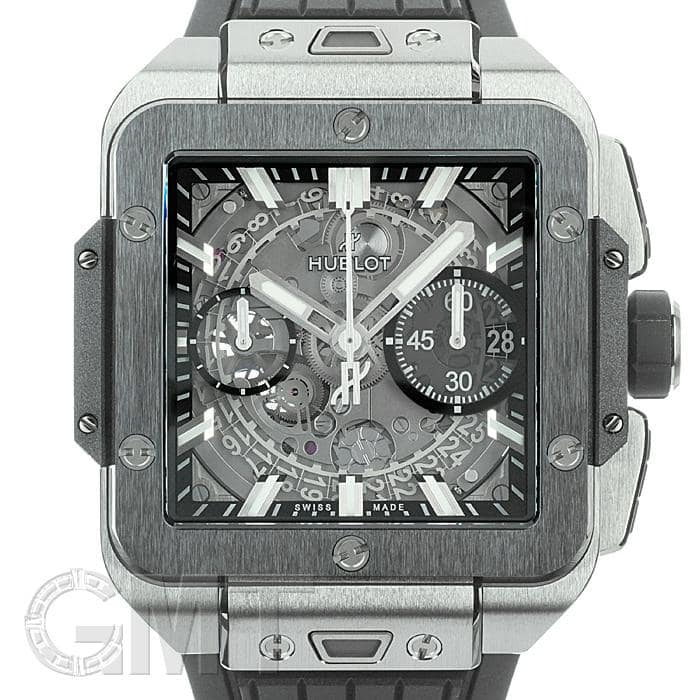 ウブロ 腕時計（メンズ） ウブロ スクエアバン ウニコ チタニウム セラミック 821.NM.0170.RX HUBLOT 新品メンズ 腕時計 送料無料