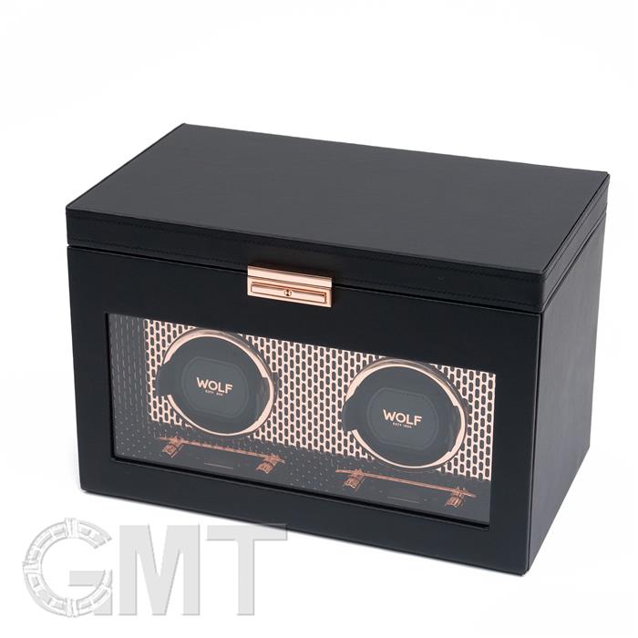 WOLF ウォッチワインダー AXIS ワインディングマシーン カッパー ダブル 469316 新品メンズ 腕時計 送..