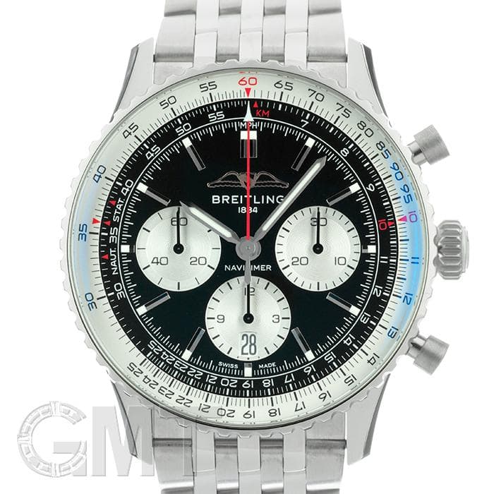 ナビタイマー 腕時計（メンズ） ブライトリング ナビタイマー B01 クロノグラフ 43 AB0138211B1A1 BREITLING 新品メンズ 腕時計 送料無料