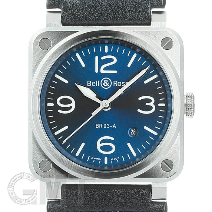 ベル&ロス NEW BR03 ブルースティール BR03A-BLU-ST/SCA BELL & ROSS 新品メンズ 腕時計 送料無料