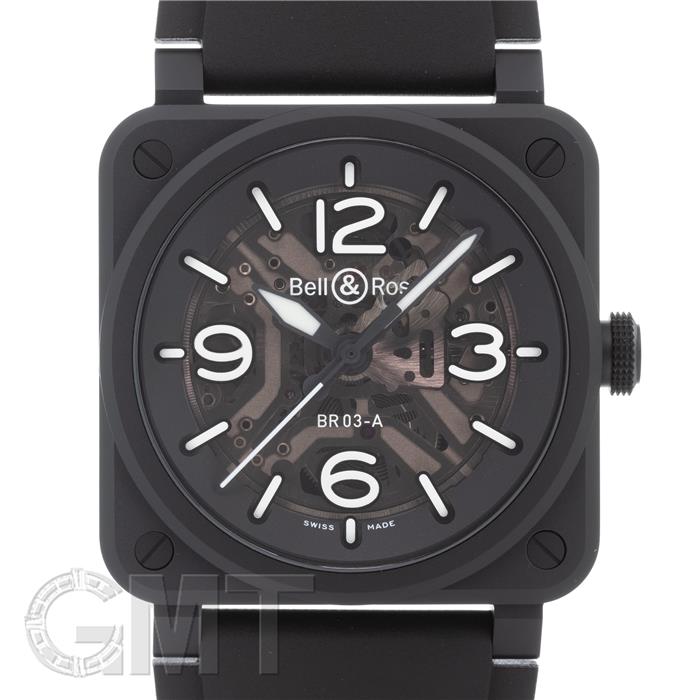 BR03A-BL-SKCE/SRB スケルトン ブラック セラミック 付属品完品 【2025年新作】 BELL & ROSS 新品メンズ 腕時計 送料無料