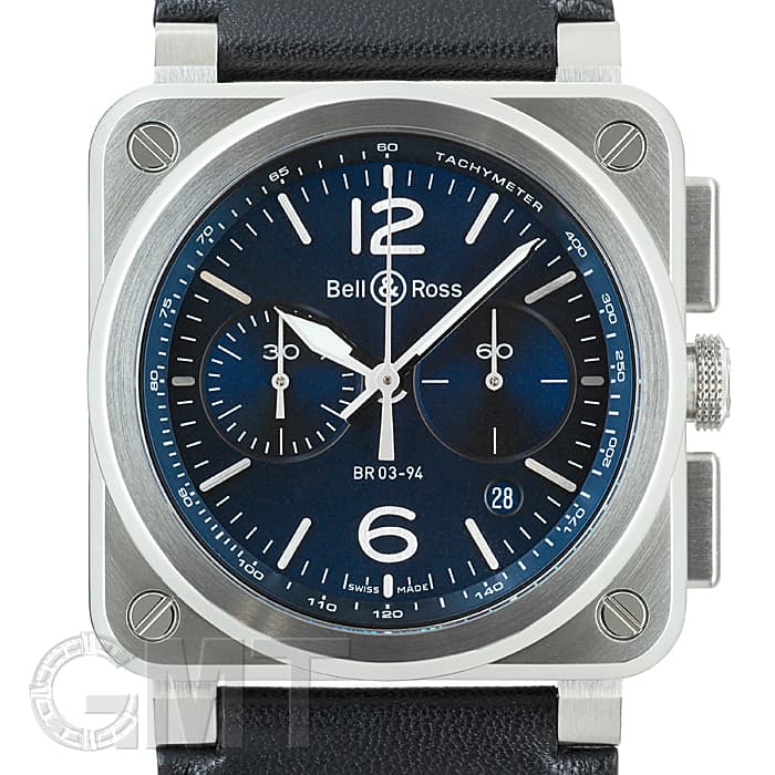 ベル&ロス BR03-94※ ブルー スチール BR0394-BLU-ST/SCA BELL & ROSS 新品メンズ 腕時計 送料無料