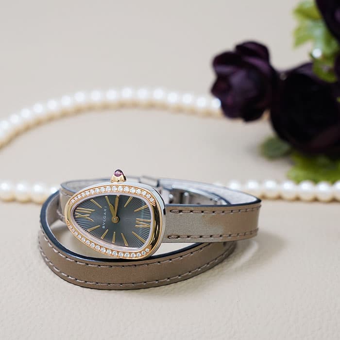ブルガリ セルペンティ ピンクゴールド ベゼルダイヤ SP27C6SPGDL BVLGARI 新品レディース 腕時計 送料無料