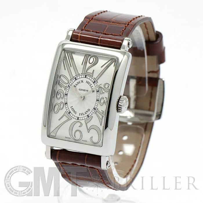 フランクミュラー ロングアイランド 902 QZ シルバー レリーフ ブラウンレザーベルト FRANCK MULLER 新品レディース 腕時計 送料無料 2
