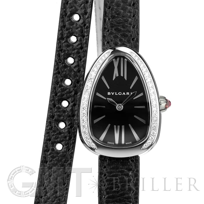 ブルガリ セルペンティ ブラック ベゼルダイヤ SP32BSDL BVLGARI 新品レディース 腕時計 送料無料