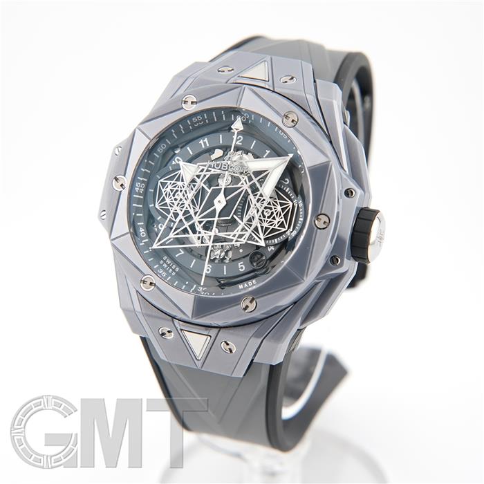 ウブロ ビッグバンウニコ サンブルーII グレーセラミック 418.FX.8007.RX.MXM21【世界限定200本】 HUBLOT 中古メンズ 腕時計 送料無料
