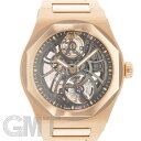 ジラールペルゴ ロレアート スケルトン 42mm 81015-52-002-52A ピンクゴールド 付属品完品 中古メンズ 腕時計 送料無料