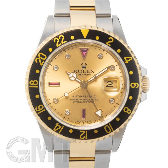ロレックス GMTマスターII 16713RG シャンパン K番 ROLEX 中古メンズ 腕時計 送料無料