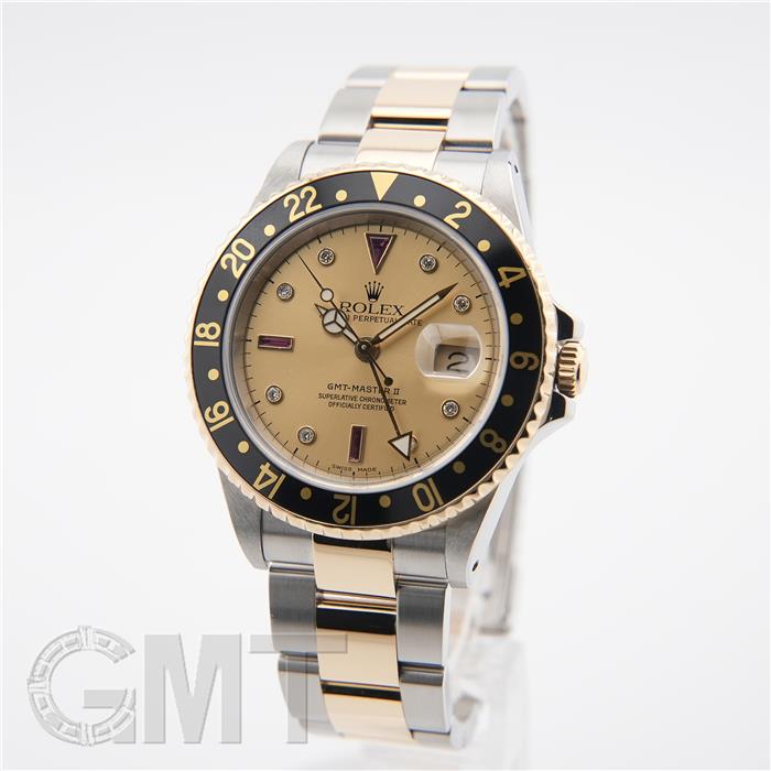 ロレックス GMTマスターII 16713RG シャンパン K番 ROLEX 中古メンズ 腕時計 送料無料