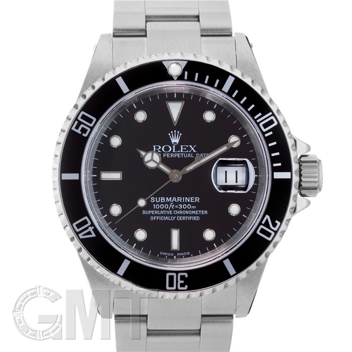 ロレックス サブマリーナーデイト 16610 保証書2002年 K番 ROLEX 中古メンズ 腕時計 送料無料