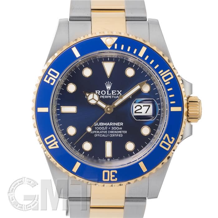 ロレックス サブマリーナーデイト41 126613LB 保証書2021年 付属品完品 ランダムシリアル ROLEX 中古メンズ 腕時計 送料無料